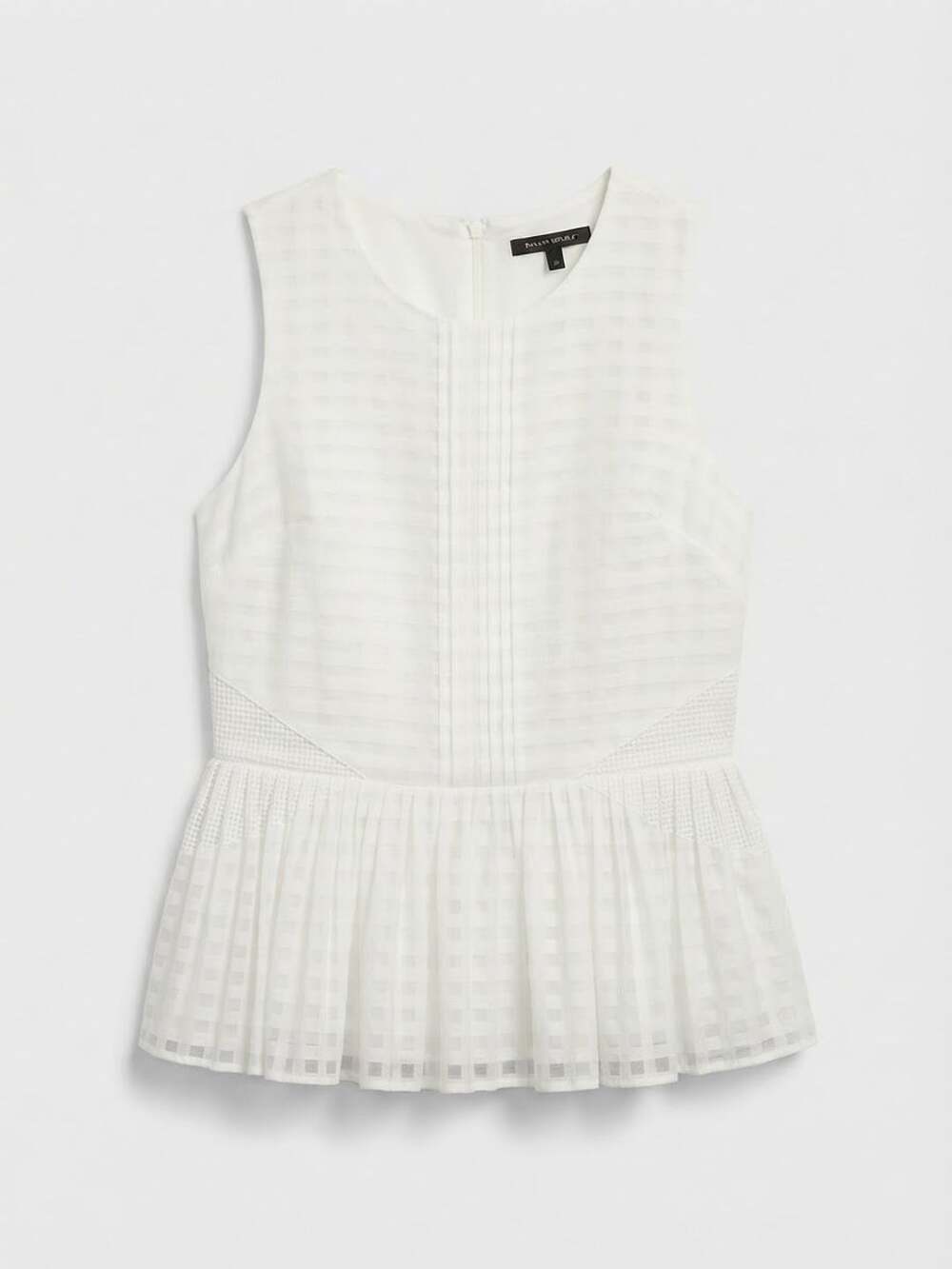 Banana Republic Valley Sleeveless Pintuck Peplum Top Size 12